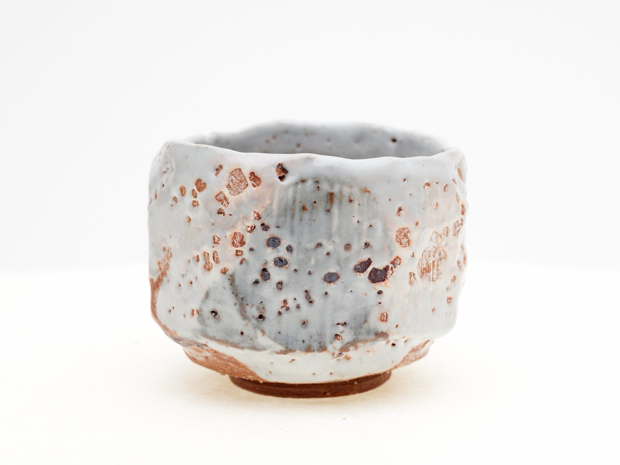 Faceted Shino Chawan