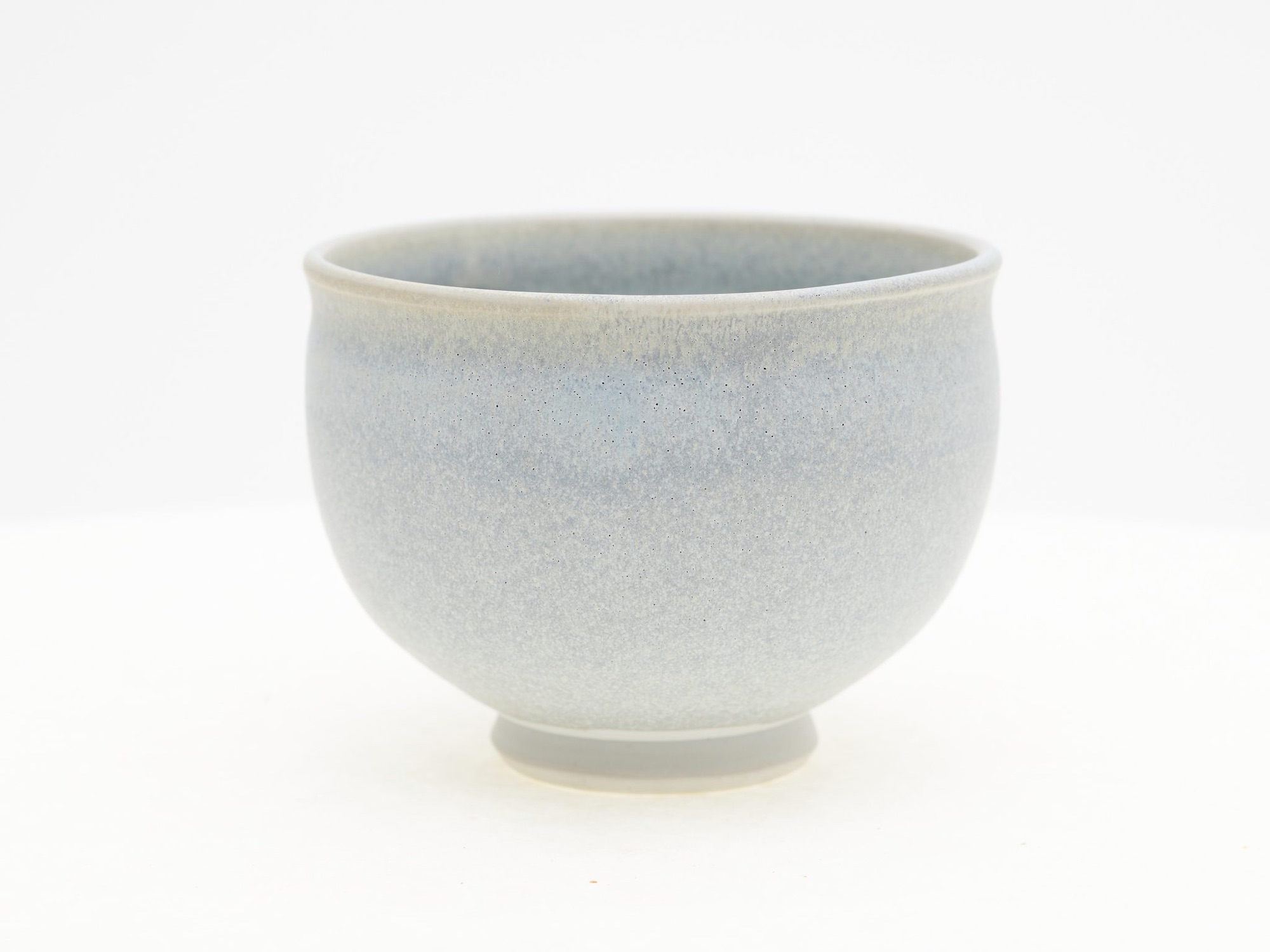 Matte Blue Porcelain Chawan